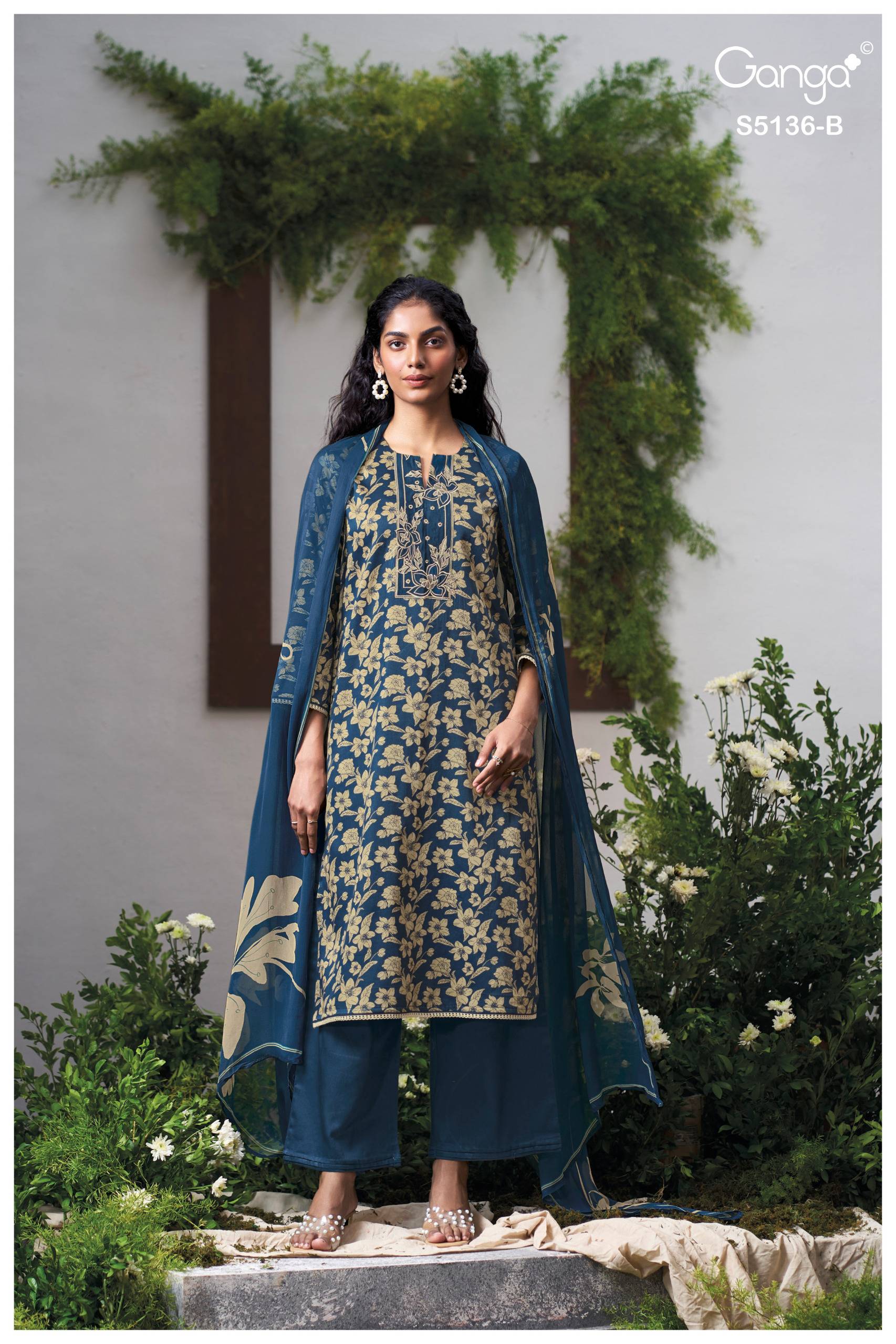 TILOTAMA 5136 SERIES BY GANGA FASHION Beautiful Colourful COTTON SATIN Dresses At Wholesale Price